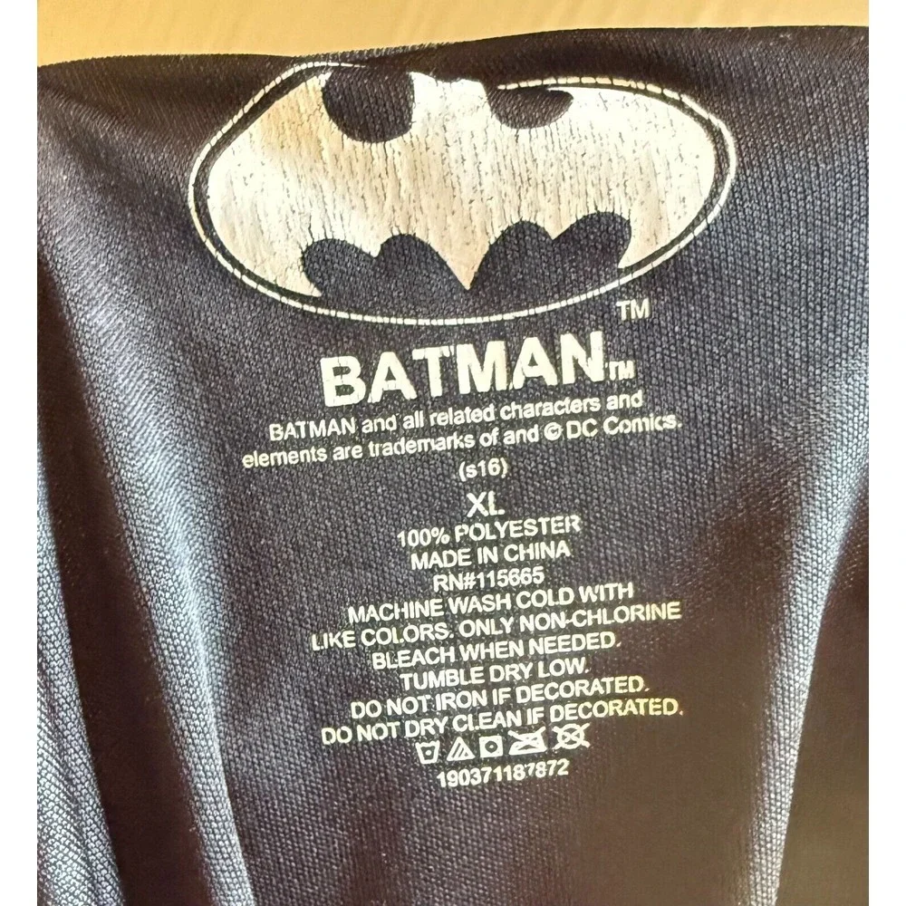 The Joker Mens Sz XL‎ Green Short Sleeve Graphic T-Shirt Polyester Top Batman - Picture 3 of 5